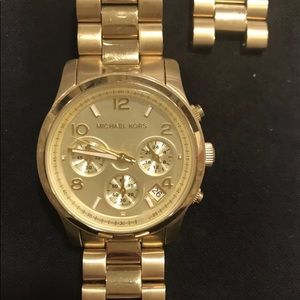 Michael Kors Gold Mid-Size Runway Watch MK5055